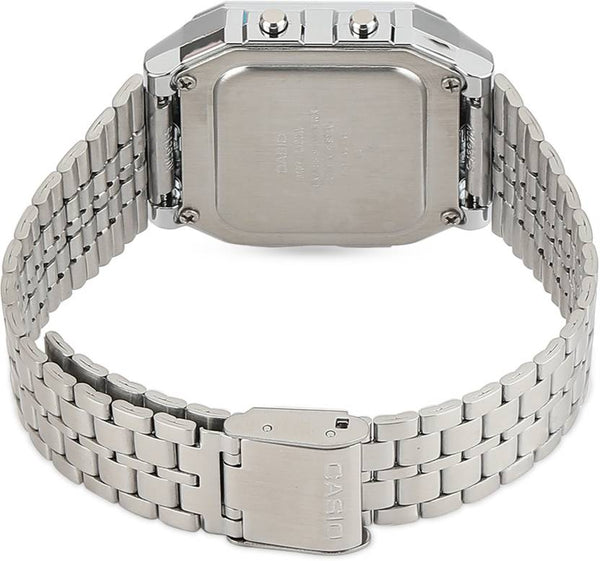 Casio Vintage A500WA-1D Silver Stainless Watch Unisex