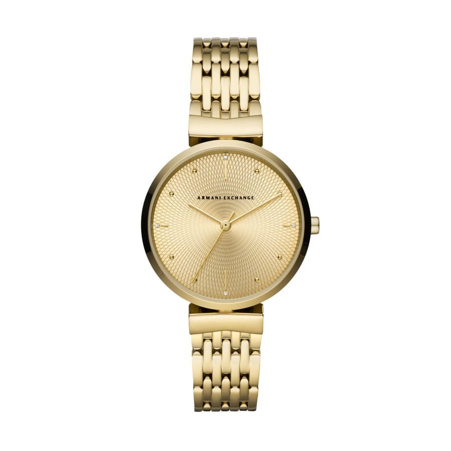 Armani Exchange Zoe Women Goldstainless Steel Watch-AX5902