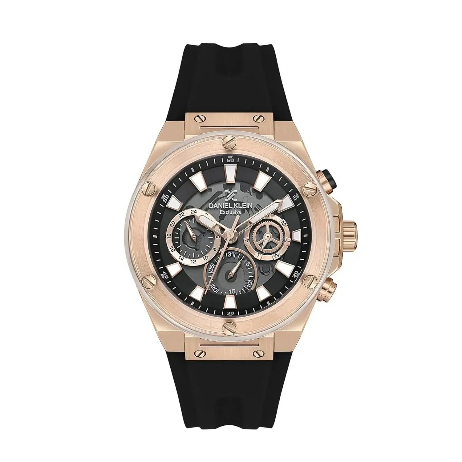 Daniel Klein Mens Rubber Strap Watch - DK113889
