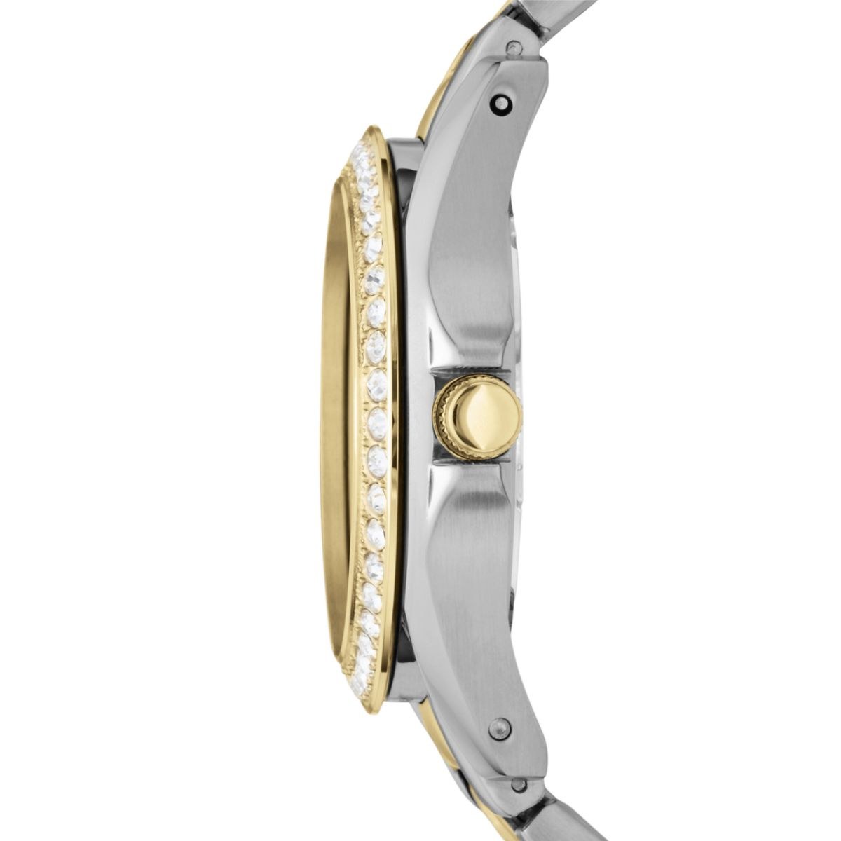 Fossil Riley Silver/Gold Stainless Steel Women Watch-ES3204