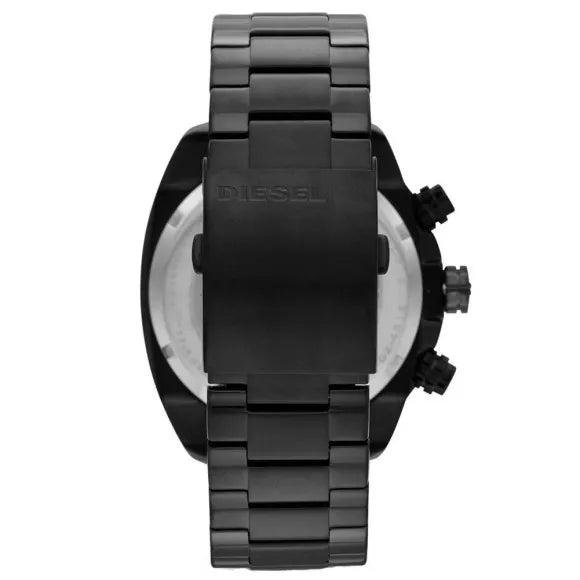 Diesel Overflow Mens Black Stainless Steel Watch - DZ4316