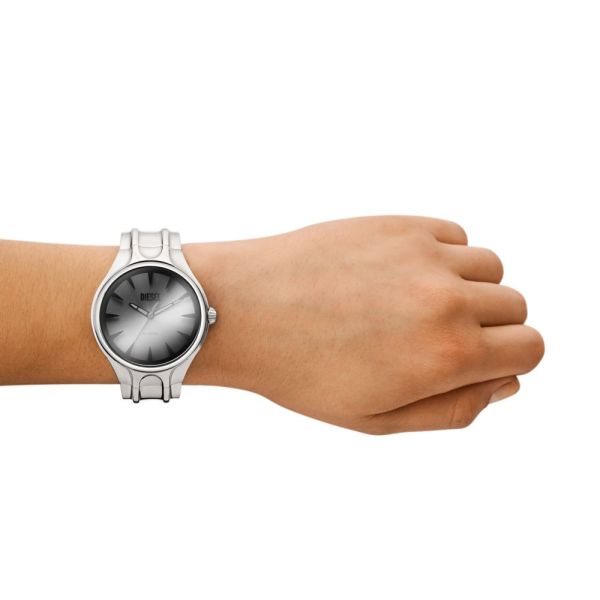 Diesel Streamline Mens Silver Stainless Steel Strap Watch-DZ2205