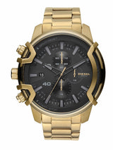 Diesel Griffed Men Goldstainless Steel Watch-DZ4522