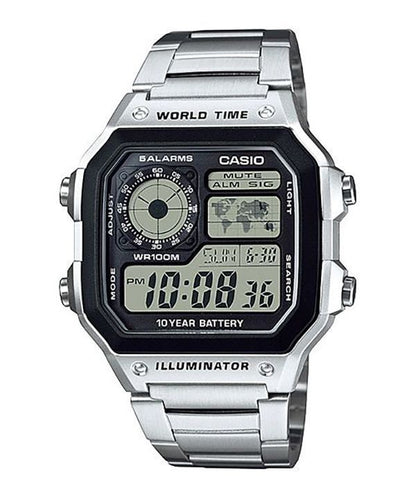Casio Standard Collection Mens 100m - AE-1200WHD-1AVDF
