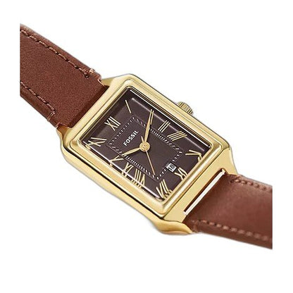 Fossil Women's Raquel Date, Gold-Tone Stainless Steel Watch - ES5303