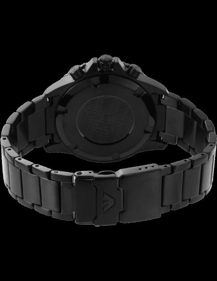 Armani Mens Black Stainless Steel Watch - AR11363