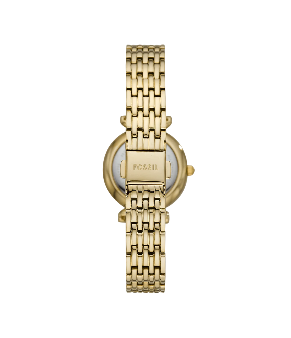 Fossil Carlie Mini Gold Stainless Steel Women Watch-ES4735