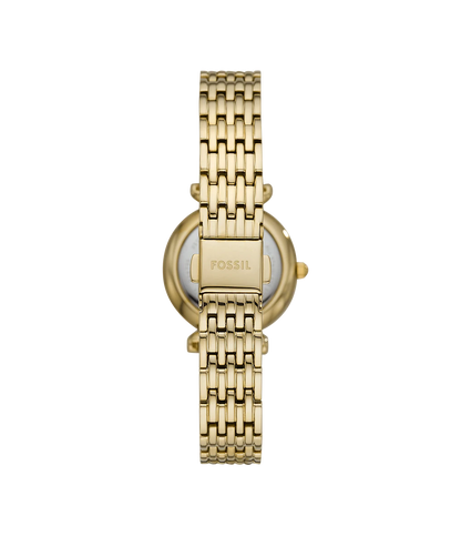 Fossil Carlie Mini Gold Stainless Steel Women Watch-ES4735