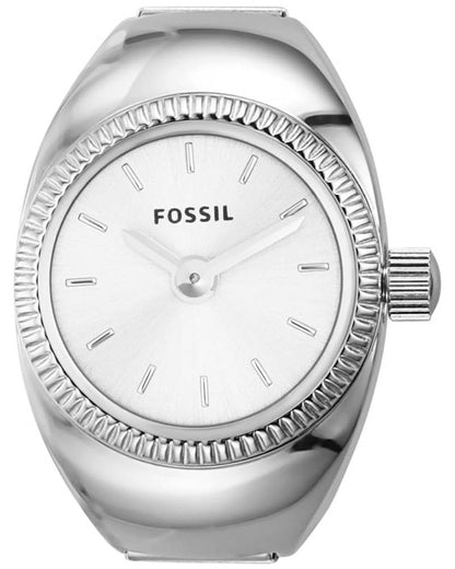 Fossil Ring Watch Womens Silver Stainless steel Watch-ES5245