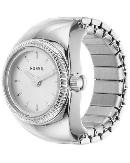 Fossil Ring Watch Womens Silver Stainless steel Watch-ES5245