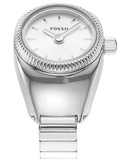 Fossil Ring Watch Womens Silver Stainless steel Watch-ES5245