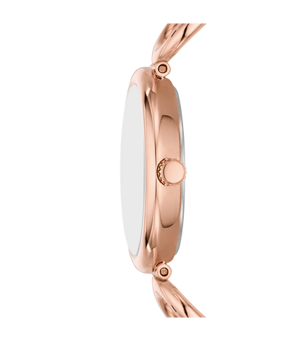 Fossil Carlie Women Rose Gold Stainless Steel Watch-ES5273