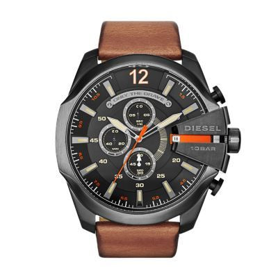 Diesel Mega Chief Men Blackstainless Steel Watch-DZ4343
