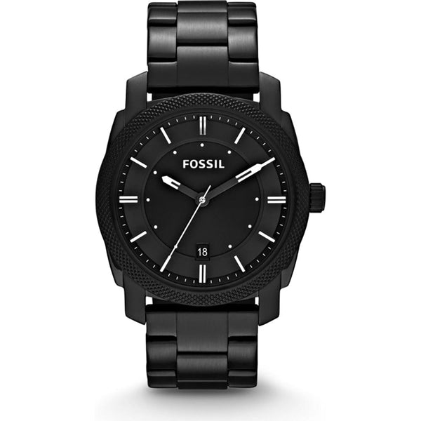 Fossil Machine Mid Smoke Stainless Steel Men Watch-FS4775