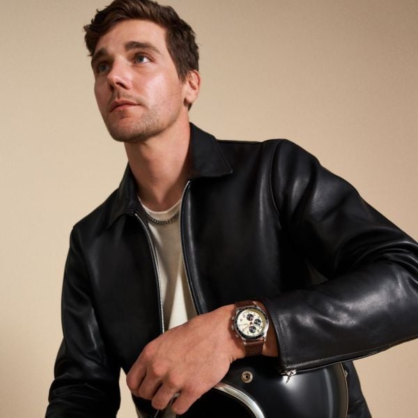 Fossil Sport Tourer Mens Brown Leather Watch-FS6042