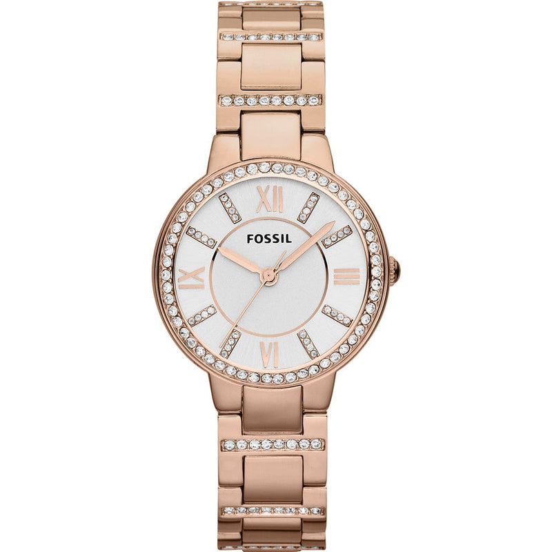 Fossil Virginia Rose Gold Stainless Steel Women Watch-ES3284