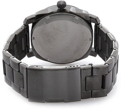 Fossil Machine Mid Smoke Stainless Steel Men Watch-FS4774