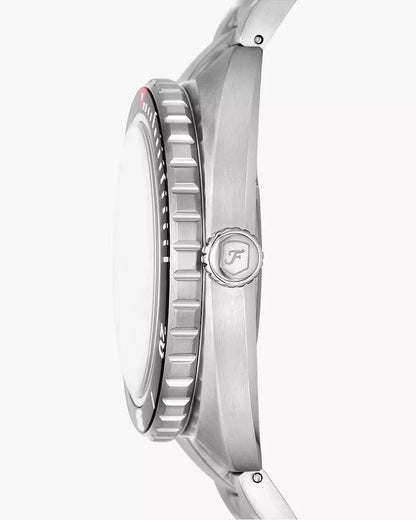 Fossil Breaker Silver Stainless steel Mens Watch-FS6064