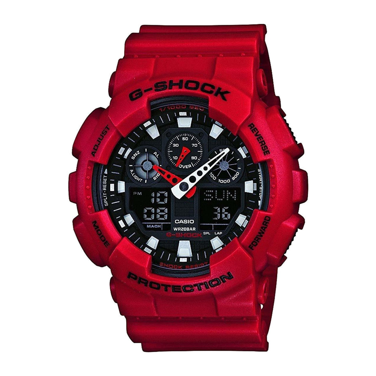 Casio Mens GA-100B-4ADR G-Shock Anadigital Watch