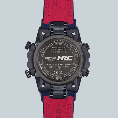 Casio - Edifice Mens  Analogue & Digital Metal Strap Watch-ECB-2000HR