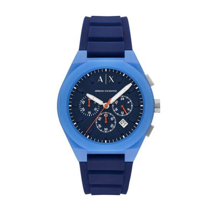 Armani Exchange Sync Blue Rubber Mens Watch-AX4170