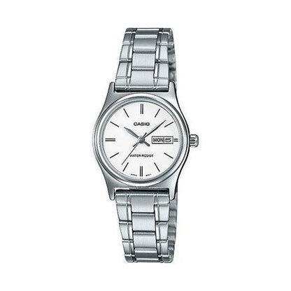 Casio Standard Collection Ladies Silver Stainless Steel Watch - LTP-V006D-7B2UDF.