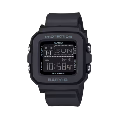 Casio Womens  Digital Rubber Strap Watch-BGD-10