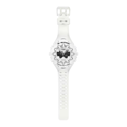Casio G-Shock - Mens Rubber Strap White Analogue & Digital Watch - GA-V01-7ADR