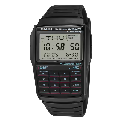 Casio Mens DBC-32-1ADF Data Bank Calculator Watch