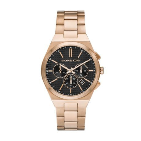 Michael Kors Lennox Gold Stainless steel Mens Watch-MK9119