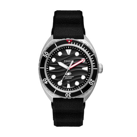 Fossil Breaker Black Stainless steel Mens Watch-FS6062