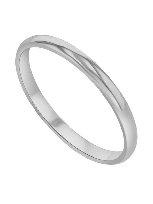 Broadway Jewellers 925 Silver Wedding Band Ring