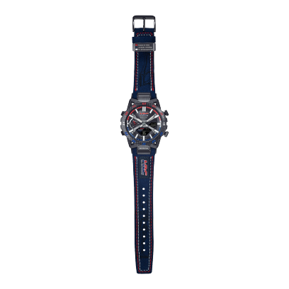 Casio - Edifice Mens  Analogue & Digital Metal Strap Watch-ECB-2000HR