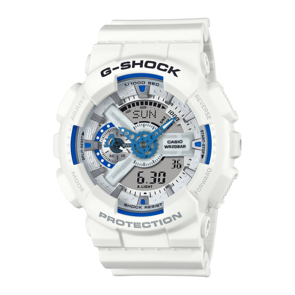 G-Shock GA-110HDS-7ADR High-Performance Analog-Digital Hybrid -White