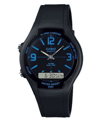 Casio Mens AW-90H-2BVDF Anadigital Watch