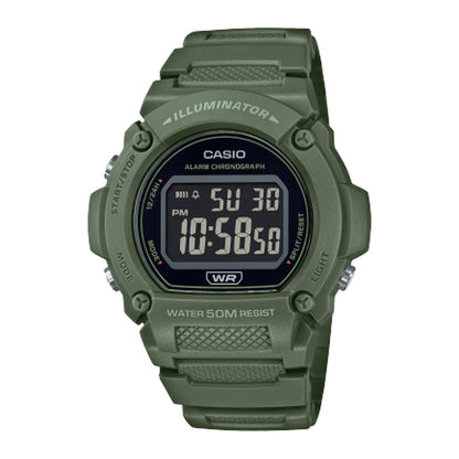 Casio Standard Men's W-219HC Series - Green