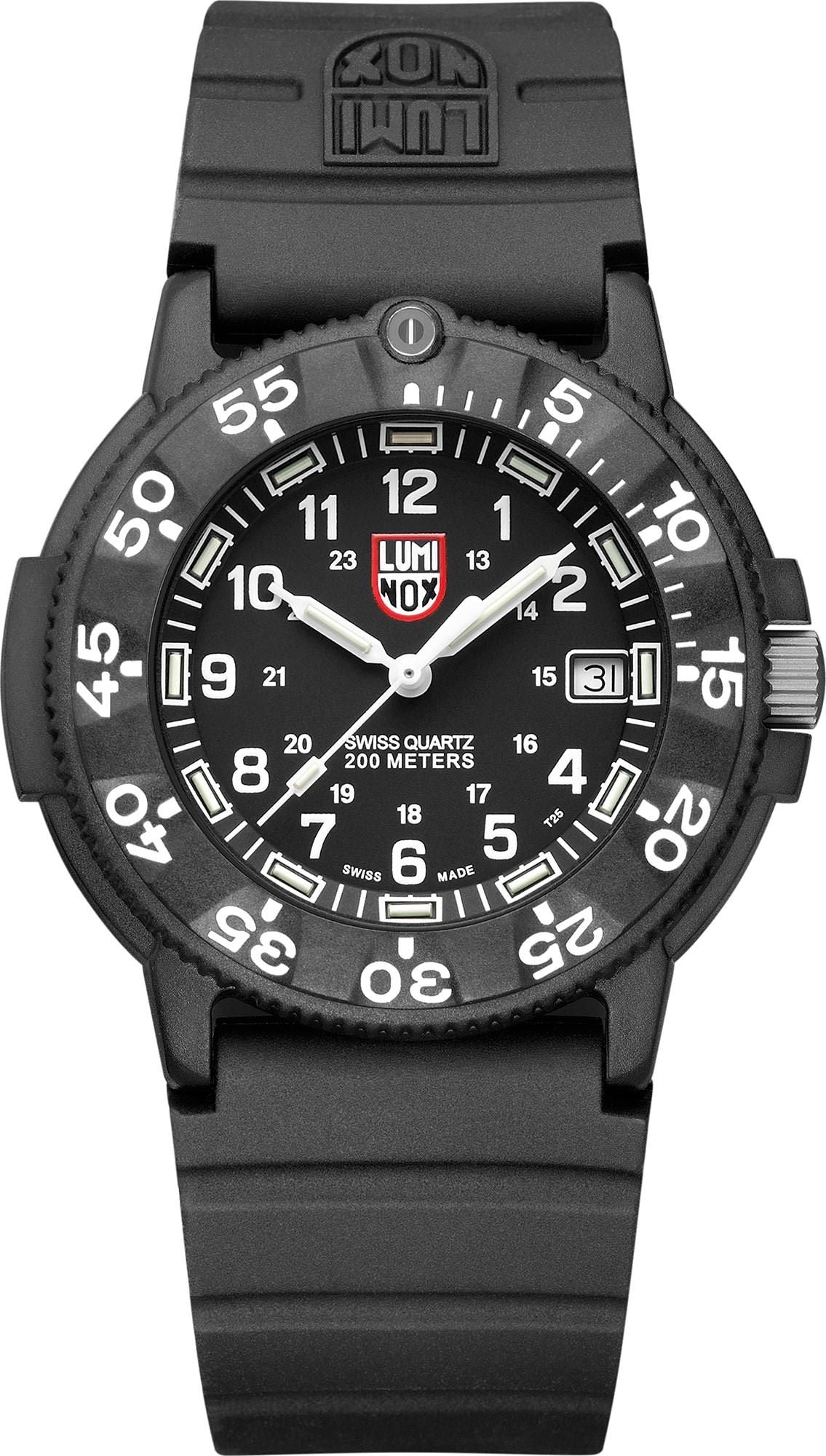 Luminox Navy Seal Mens Black Rubber Strap Watch-XS.3001.F