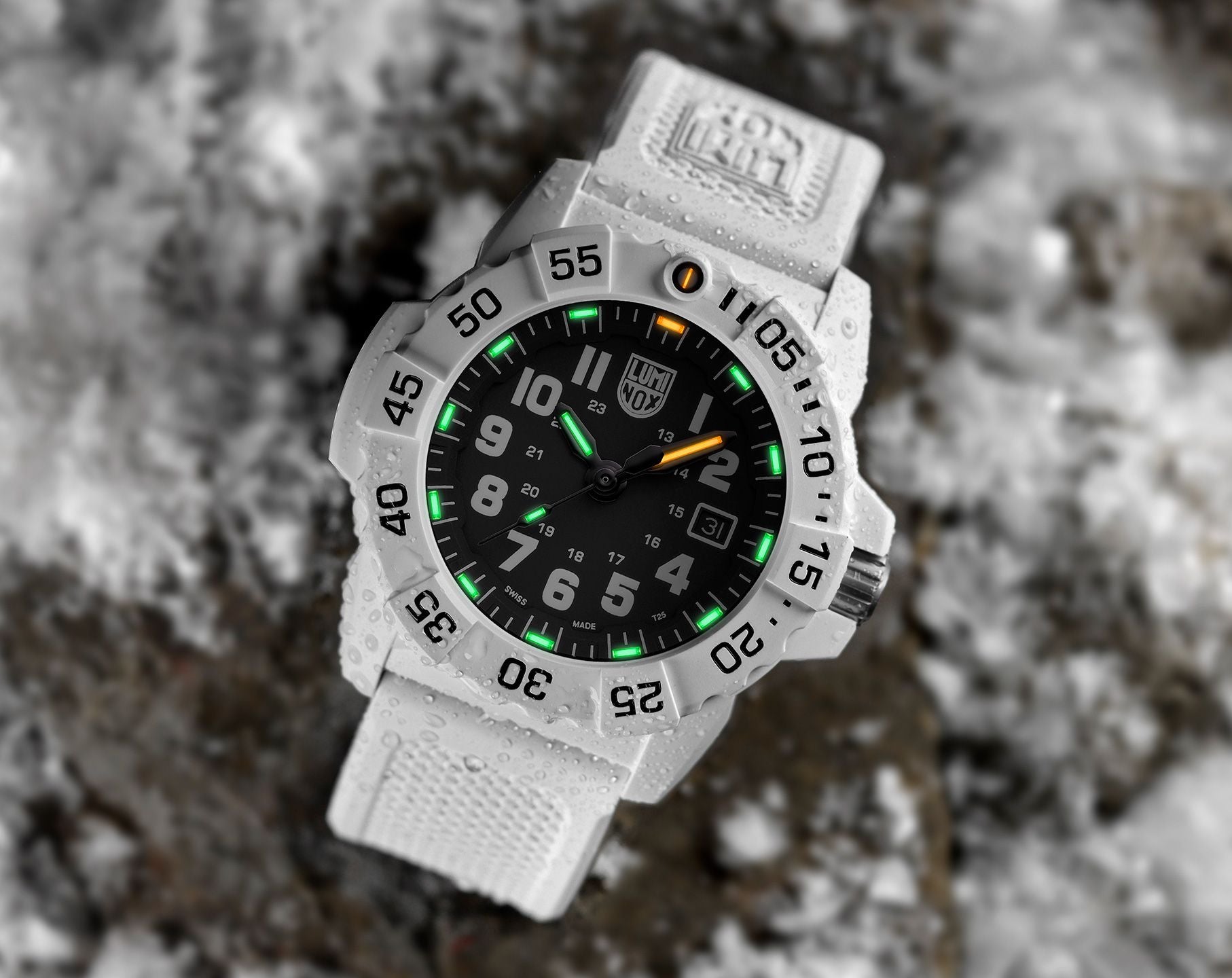 Luminox Rubber White Men Watch-XS.3507.WB