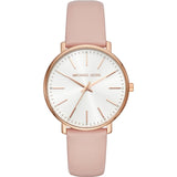 Michael Kors Pyper Pink Leather Women Watch-MK2741