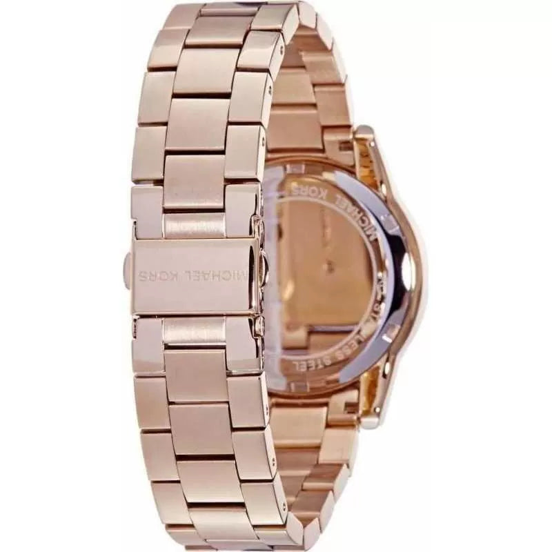 Michael Kors Ritz Rose Gold Stainless Steel Women Watch-MK6357