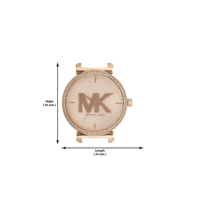 Michael Kors Sofie Womens Rose Gold Stainless Steel Watch - MK4335