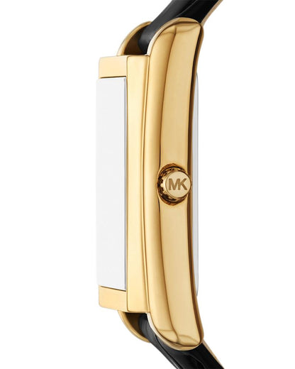 Seiko Women's Gold Tone Leather Strap Watch - SWR110P1