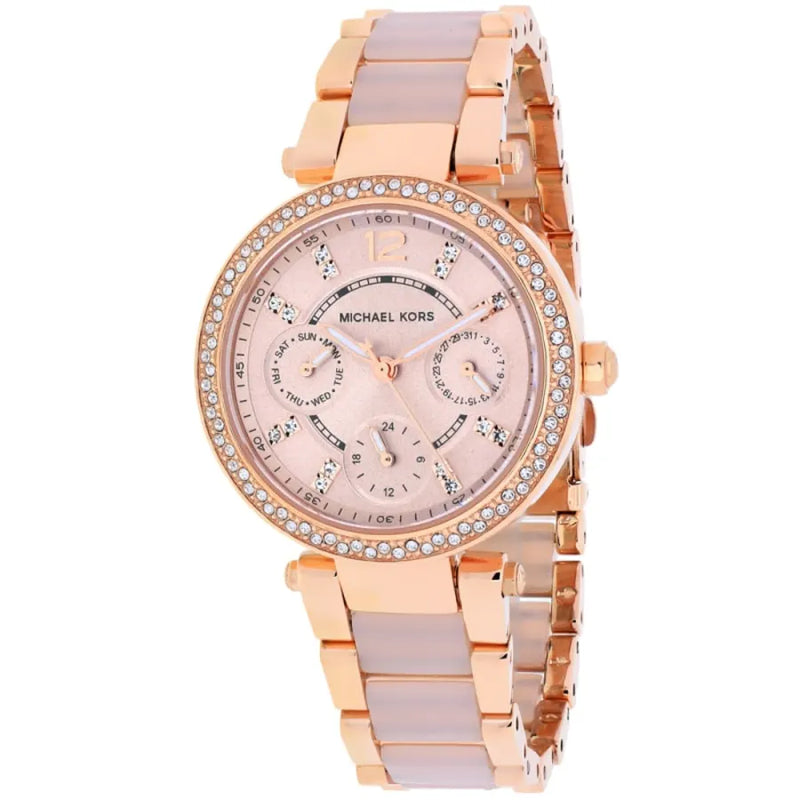 Michael Kors Mini Parker Blush Acetate Women Watch-MK6110