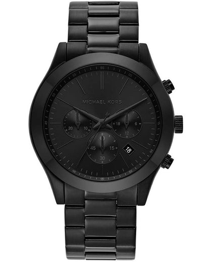 Michael Kors Slim Runway Black Stainless steel Mens Watch-MK8919