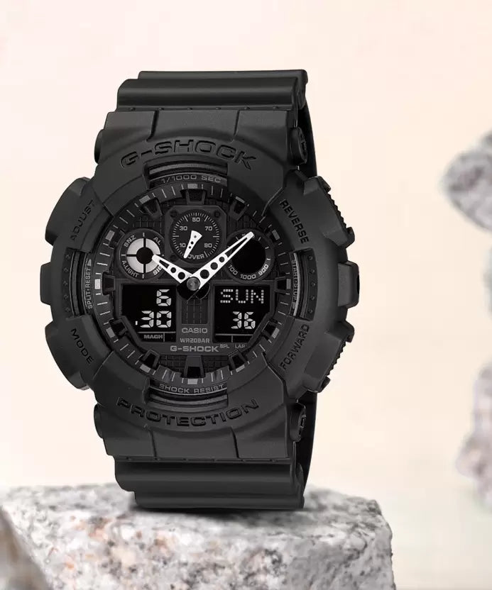 Casio Mens GA-100-1A1DR G-Shock Anadigital Watch