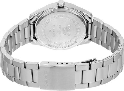 Casio Womens Silver Analogue Metal Strap Watch