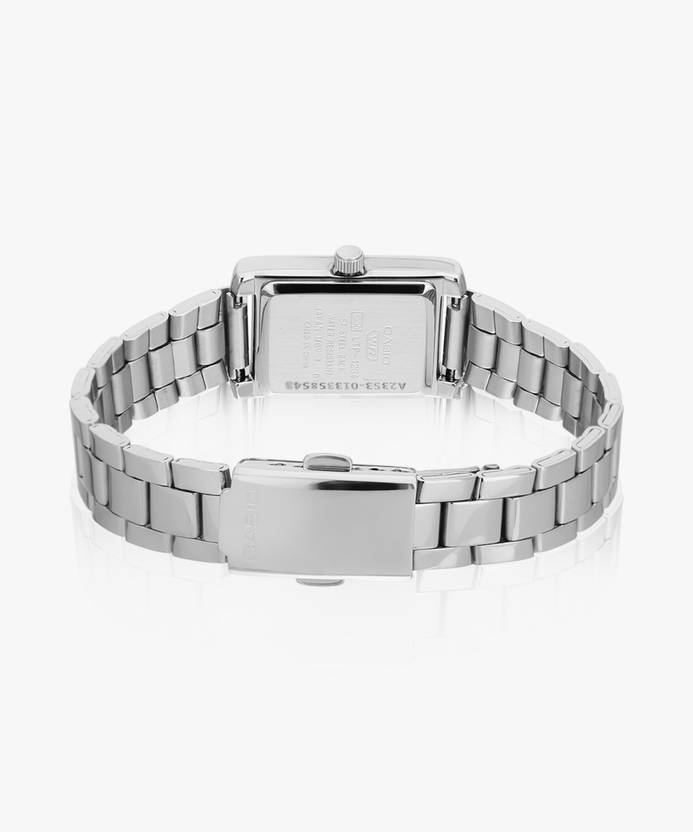 Casio Womens Black Analogue Metal Strap Watch -