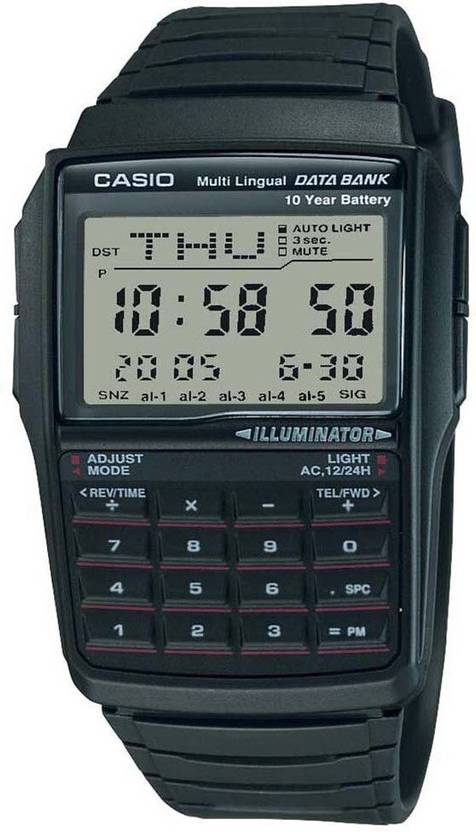 Casio Mens DBC-32-1ADF Data Bank Calculator Watch