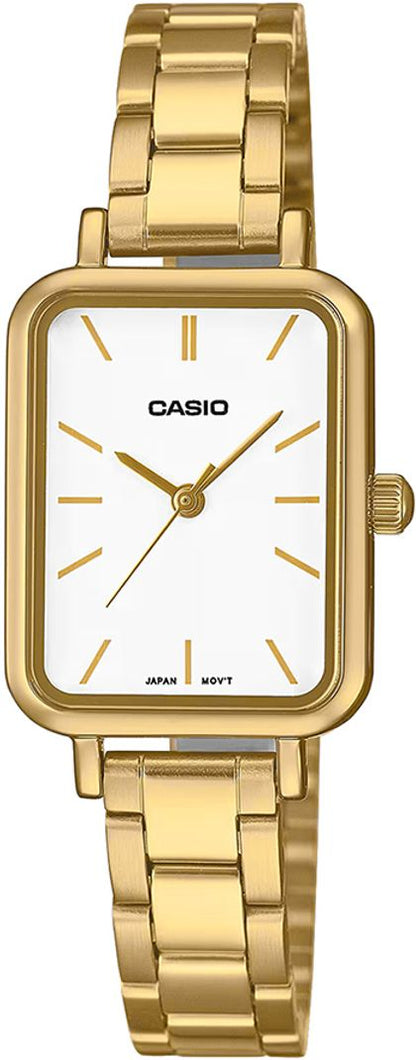 Casio Retro - Womens Metal Strap Silver Analogue Watch - LTP-V009G-7EUDF