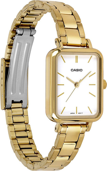 Casio Retro - Womens Metal Strap Silver Analogue Watch - LTP-V009G-7EUDF